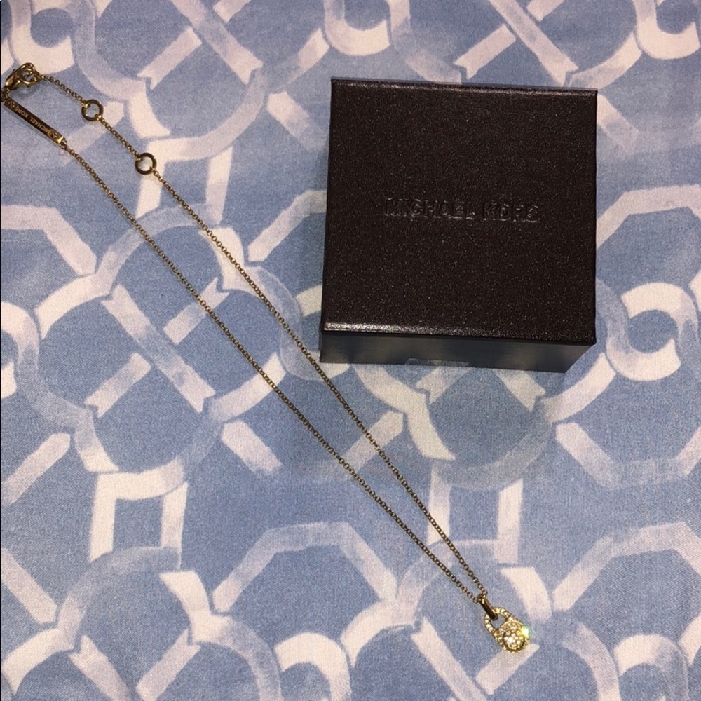 Gold Michael Kors Necklace with Box